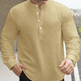 Celvoir | Chemise Ample Avec Col Bateau Pour Hommes