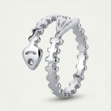 Bague Statement À Motif Arête De Poisson