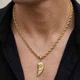 Collier À Pendentif Aile Pour Homme