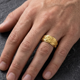 Bague Sculptée À Motif Œil