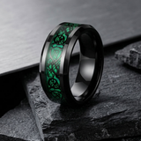 Bague Statement À Motif Dragon
