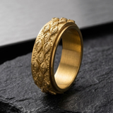 Bague Sculptée À Motif Œil
