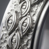 Bague Sculptée À Motif Œil