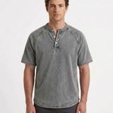 T-Shirt Henley Vintage Pour Homme