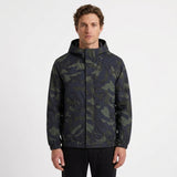 Veste À Capuche Imperméable Et Motif Camouflage
