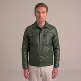 Celvoir | Veste Boutonnée En Similicuir Pour Hommes