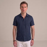 Celvoir | Chemise En Lin À Manches Courtes Pour Hommes