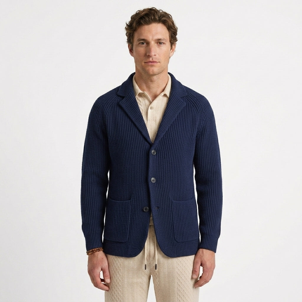Cardigan Structuré À Revers De Blazer