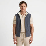 Gilet Zippé Doublé Effet Fourrure