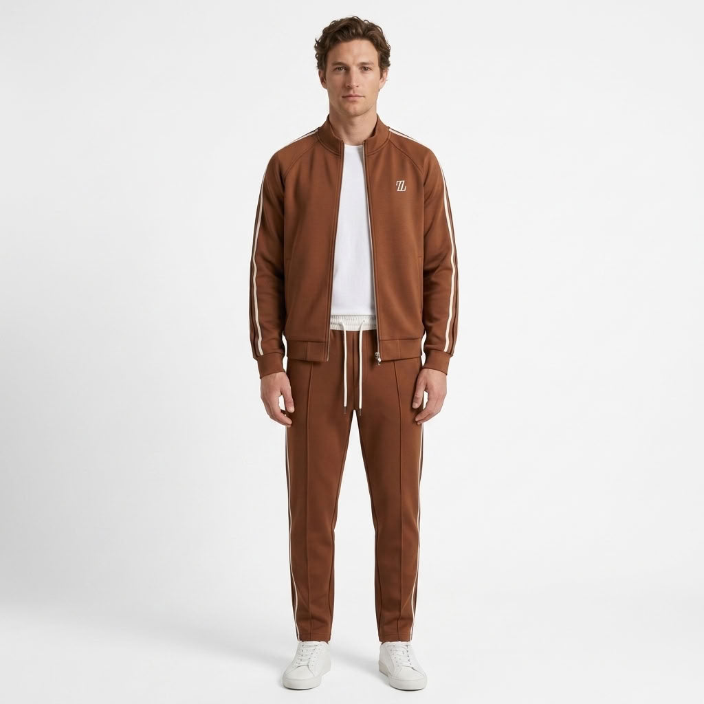 Ensemble Jogging Deux Pièces À Rayures