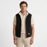 Gilet Zippé Doublé Effet Fourrure