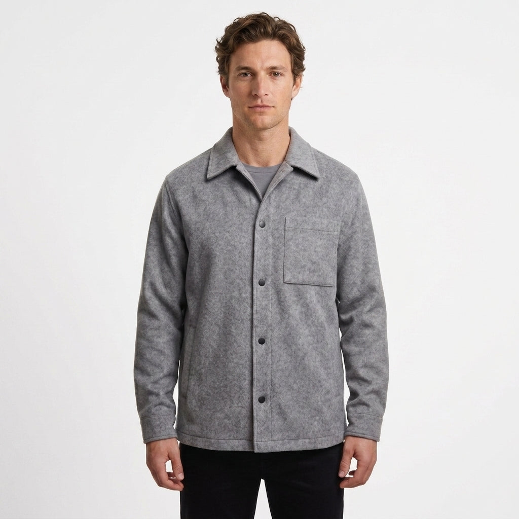 Veste En Maille À Revers Décontracté