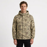 Veste À Capuche Imperméable Et Motif Camouflage