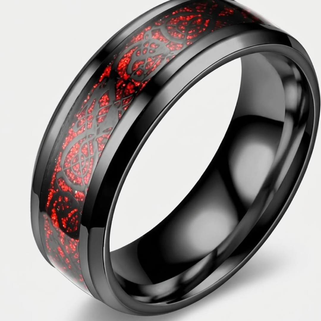 Bague Statement À Motif Dragon