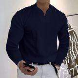 CELVOIR | POLO MANCHES LONGUES COL V POUR HOMME
