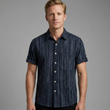 Celvoir | Chemise Ajustée Avec Manches Retroussables Pour Hommes