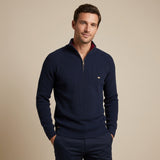 CELVOIR | PULL HOMMES À DEMI-ZIP
