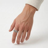 Bague Cubaine En Acier Inoxydable