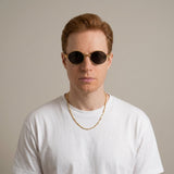 Celvoir | Lunettes De Soleil Rondes Vintage Avec Détails Bois Pour Hommes