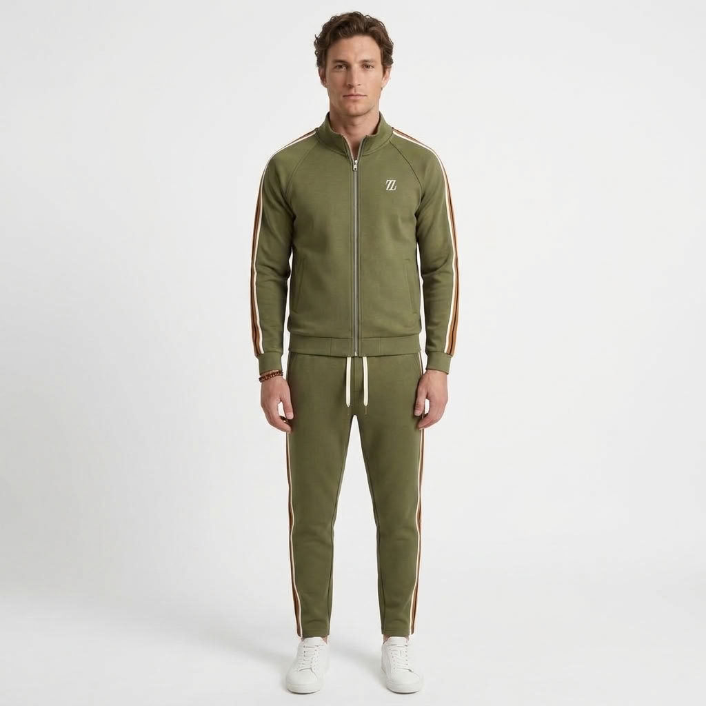 Ensemble Jogging Deux Pièces À Rayures