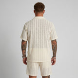 Celvoir | Ensemble Jacquard Avec Chemise Et Short Pour Hommes