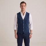 Celvoir | Gilet De Costume Boutonné Pour Hommes