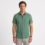 Chemise En Lin À Manches Courtes Pour Hommes