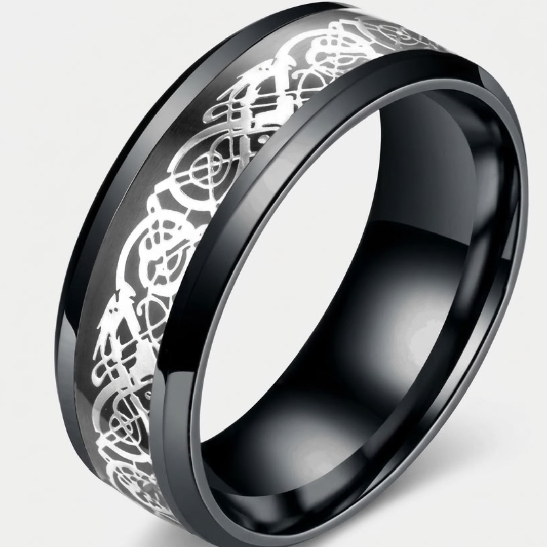 Bague Statement À Motif Dragon