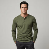 CELVOIR | CHEMISE HENLEY HOMME À MANCHES LONGUES