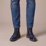 Celvoir | Bottines Brogues À Lacets À Bout Ailé Pour Hommes