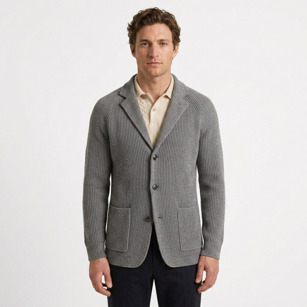 Cardigan Structuré À Revers De Blazer