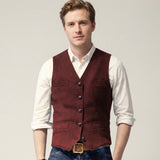 Celvoir | Pull Sans Manches Classique À Col V Pour Hommes
