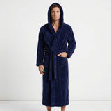 Robe De Chambre Longue À Capuche