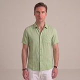 Celvoir | Chemise En Lin À Manches Courtes Pour Hommes