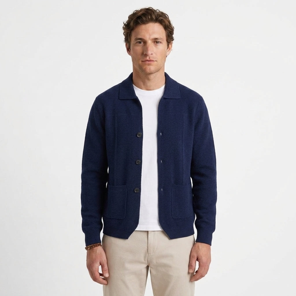 Cardigan Boutonné À Col