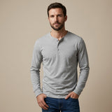 CELVOIR | CHEMISE HENLEY HOMME À MANCHES LONGUES