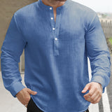 Celvoir | Chemise Ample Avec Col Bateau Pour Hommes