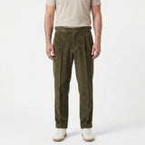 Pantalon En Velours Côtelé Plissé Pour Hommes
