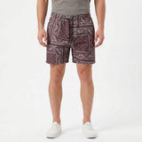 Short De Bain Paisley À Cordon De Serrage