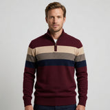 Celvoir | Pull À Col Zippé Avec Manches Longues Pour Hommes