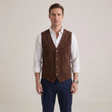 Celvoir | Gilet De Costume Boutonné Pour Hommes