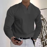 CELVOIR | POLO MANCHES LONGUES COL V POUR HOMME