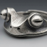 Bague Ajustable À Motif Grenouille Pour Homme