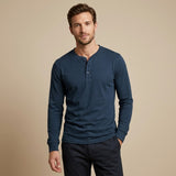 CELVOIR | CHEMISE HENLEY HOMME À MANCHES LONGUES