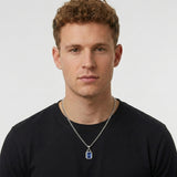 Collier Gemme Zircon En Acier Argenté