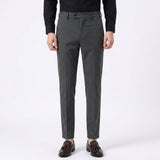 Pantalon Ajusté À Rayures Fines