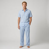 Celvoir | Ensemble Chemise Col V Avec Pantalon Ample Pour Hommes