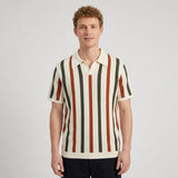 Celvoir | Polo En Maille À Rayures Verticales Pour Hommes