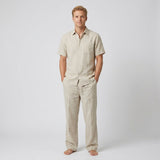 Celvoir | Ensemble Chemise Col V Avec Pantalon Ample Pour Hommes