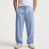 Pantalon Décontracté Ample À Taille Mi-Haute